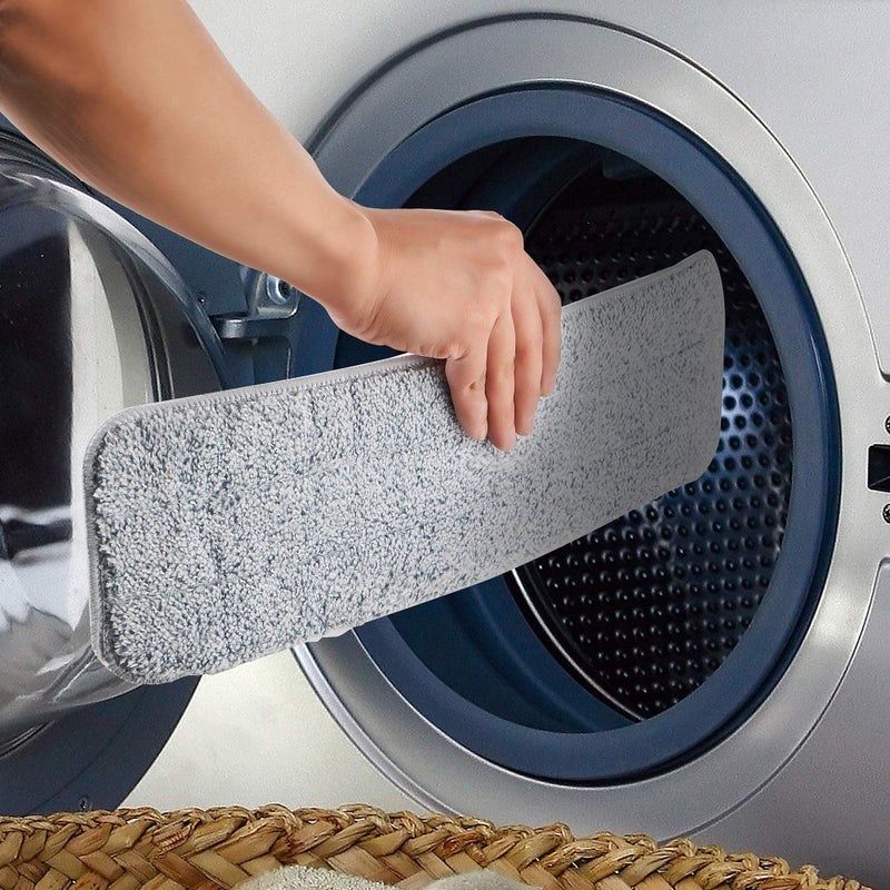 True & Tidy عبوة إعادة تعبئة من وسادات الممسحة المصنوعة من الألياف الدقيقة السميكة للغاية من True & Tidy لممسحة الرش SPRAY-250 ومجموعة ممسحة الرش SPRAY-360 وممسحة الكنس SWEEP-180، تناسب أنواع المماسح الأخرى، قابلة للغسل في الغسالة حتى 100 مرة، 15.5 × 5 بوصة (عبوة من 3 قطع) - Image 5